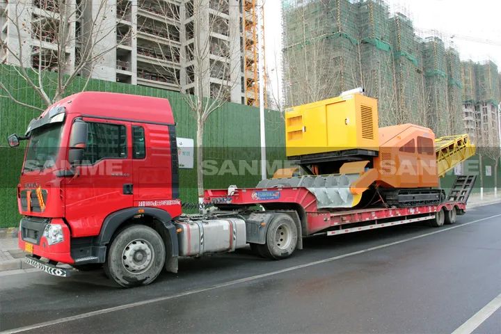 顛覆傳統(tǒng)裝車方式，山美履帶式取料機助您實現(xiàn)降本增效、節(jié)能減排！